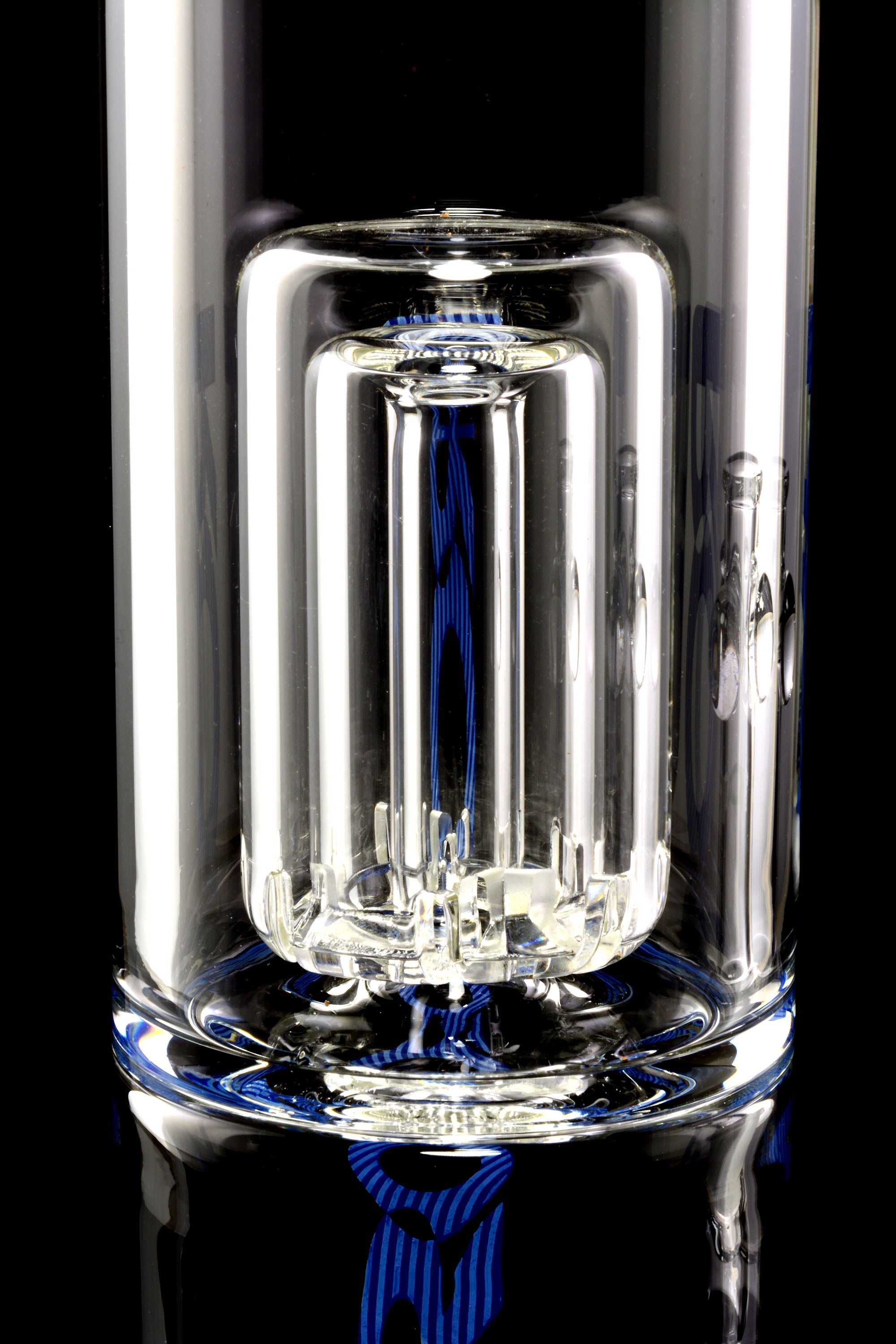 RooR Tech 15" Stemless Clear GoG Straight Shooter Water Pipe with Barrel Perc - WP2514