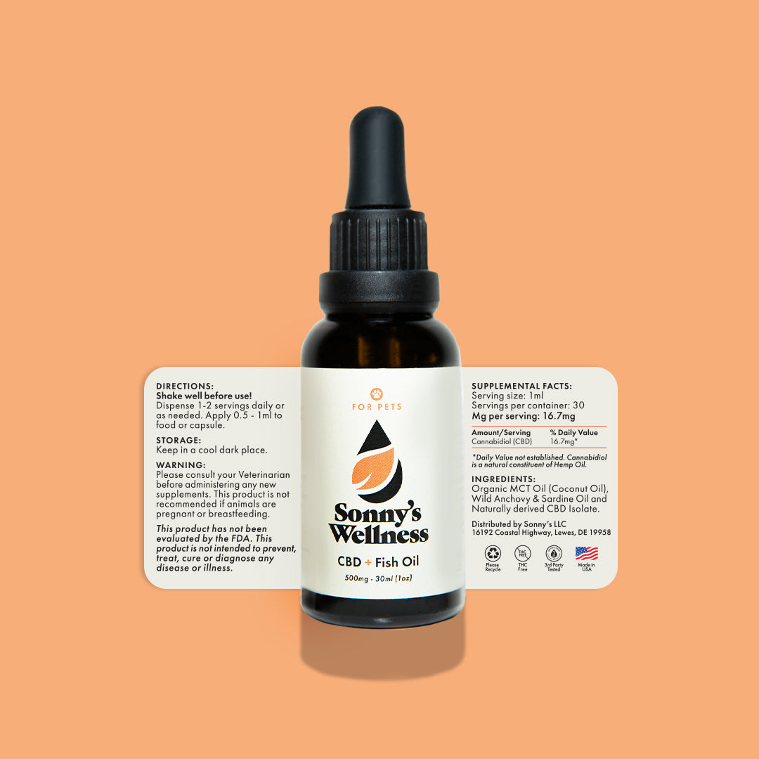 Pet CBD + Fish Oil - 500mg